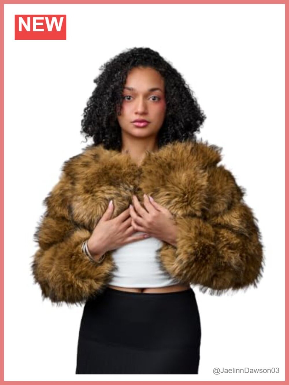 Faux Fox Fur Cropped Bolero Jacket Shrug Evening Party Winter Outerwear
